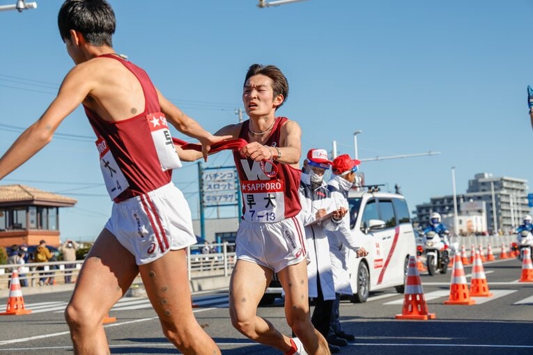 3区を走った中谷雄飛　(C)JMPA