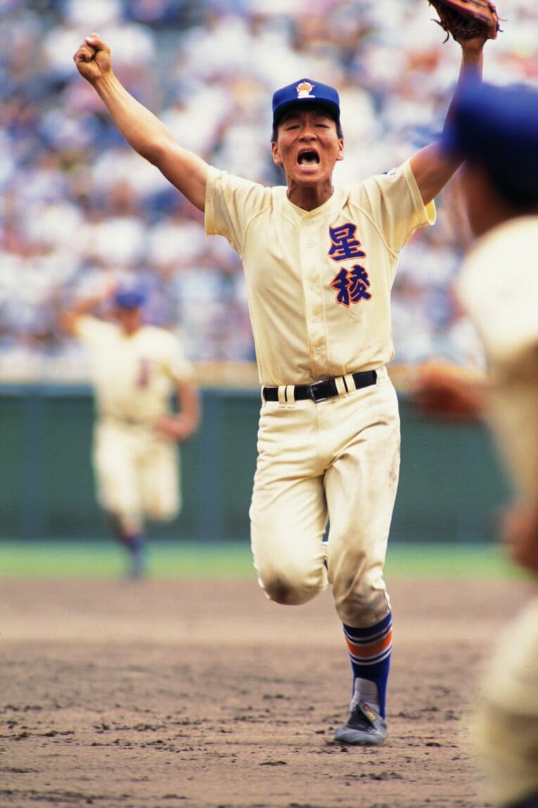 1990年から5打席連続敬遠の92年まで3年連続で夏の甲子園に出場した松井　©Katsuro Okazawa/AFLO