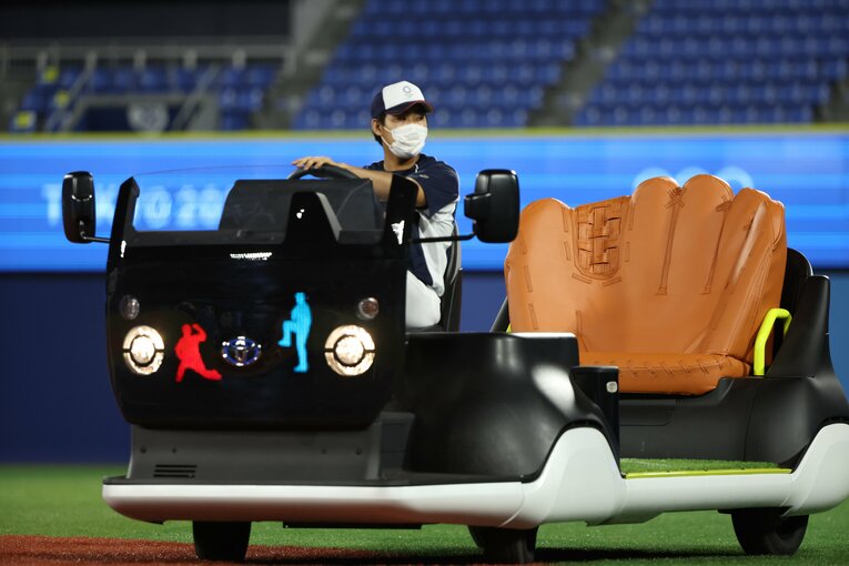 東京五輪で話題になったリリーフカー　©JMPA