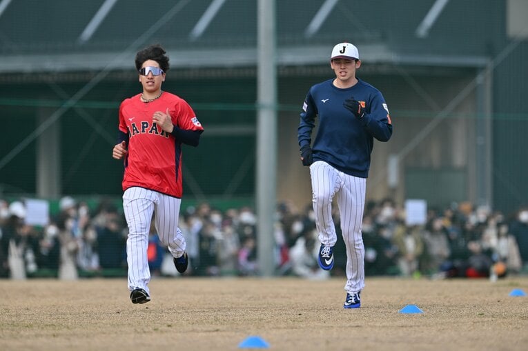 侍ジャパン強化合宿中の佐々木　©︎Hideki Sugiyama