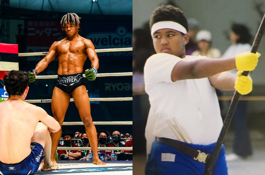 【RIZIN】肥満体型のインドア少年→都内有数の進学校→なぜか芸人兼格闘家に “ブラックパンサー”ベイノアは意外性の宝庫<Number Web> photograph by RIZIN FF Susumu Nagao / Beynoah