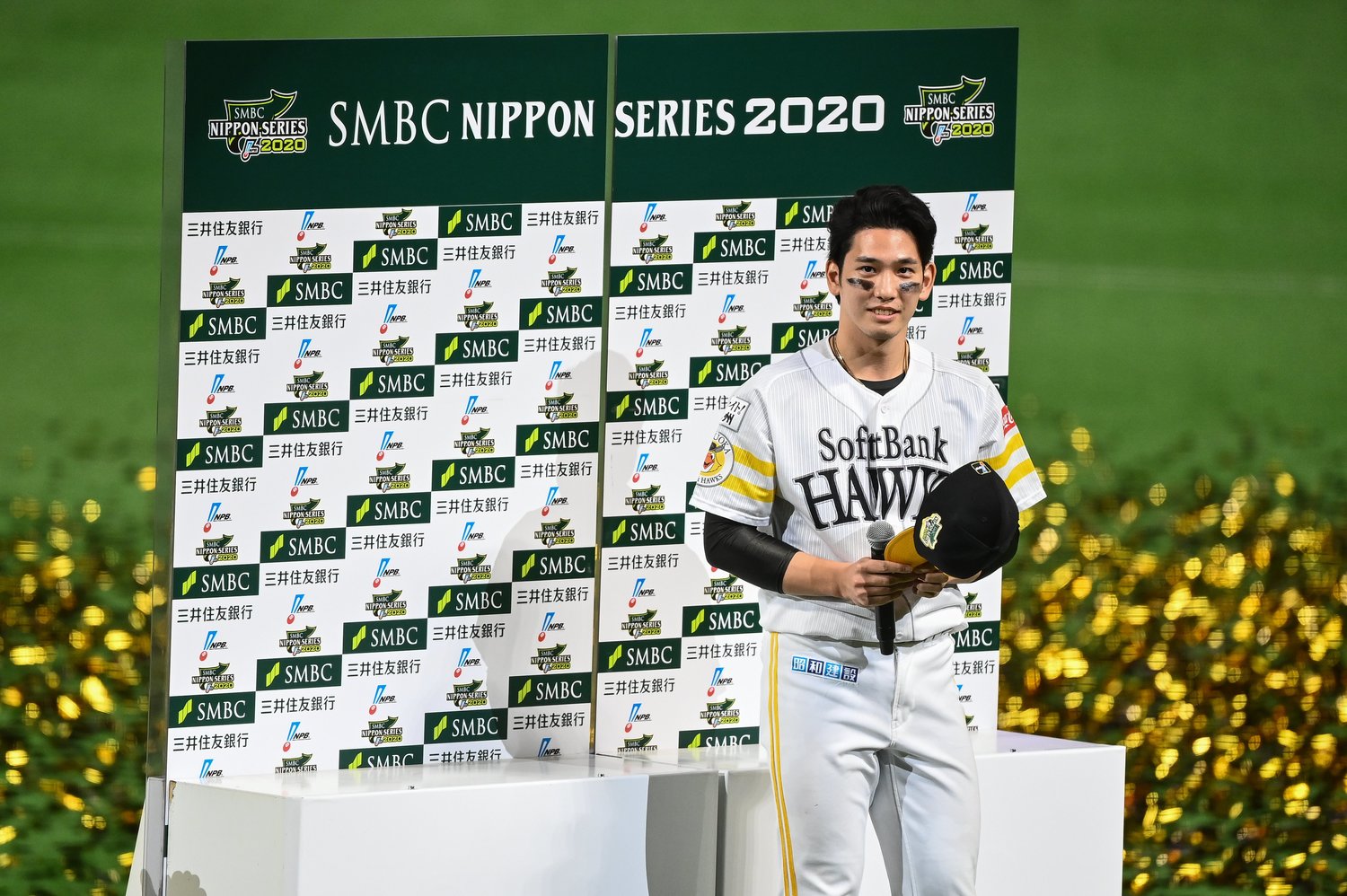 昨年の日本シリーズでMVPになった栗原陵矢。2014年ドラフト2位でソフトバンク入りした ©Nanae Suzuki