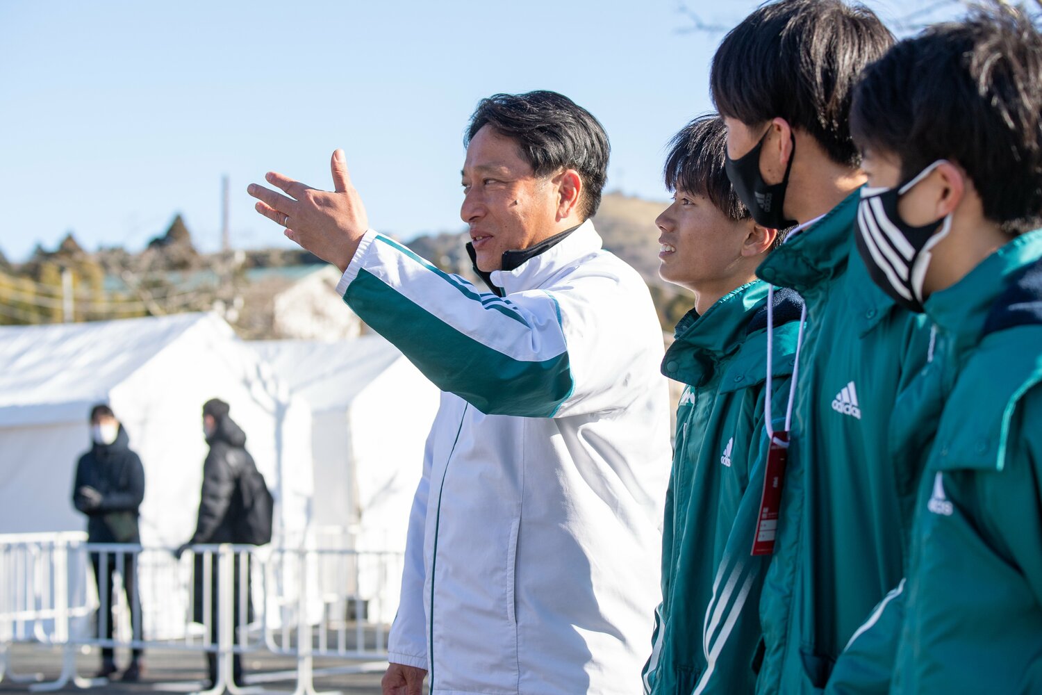 22年箱根駅伝、往路優勝した青学大　©Nanae Suzuki