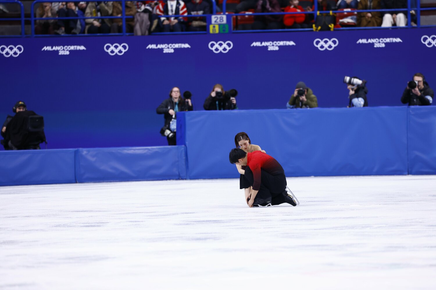 演技を終え、木原は深くうなだれた ©Sunao Noto/JMPA