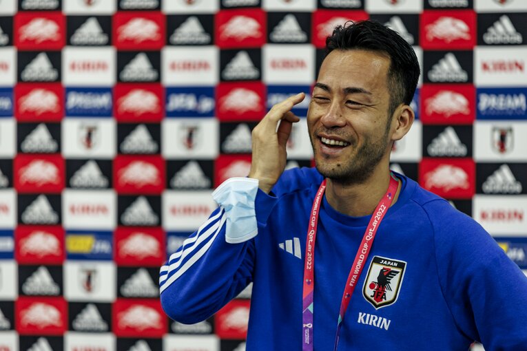 クロアチア戦一夜明け会見。涙を見せた吉田麻也　©Kiichi Matsumoto／JMPA