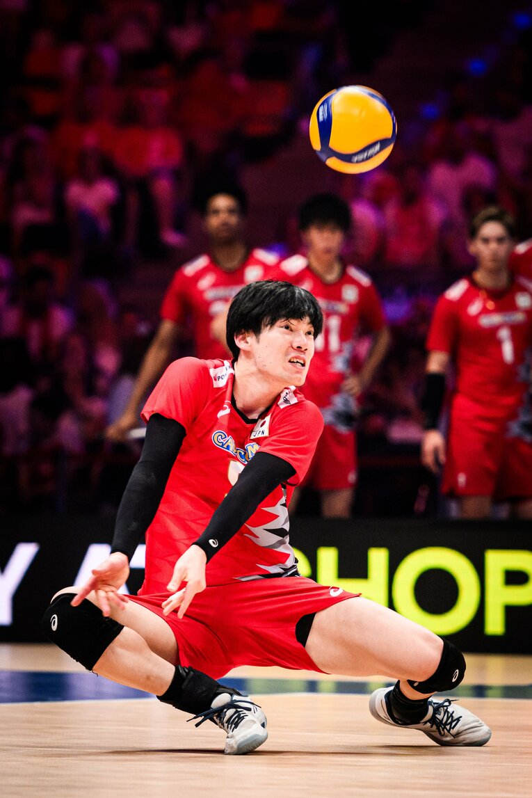大塚達宣（VNL決勝フランス戦）©︎Volleyball World