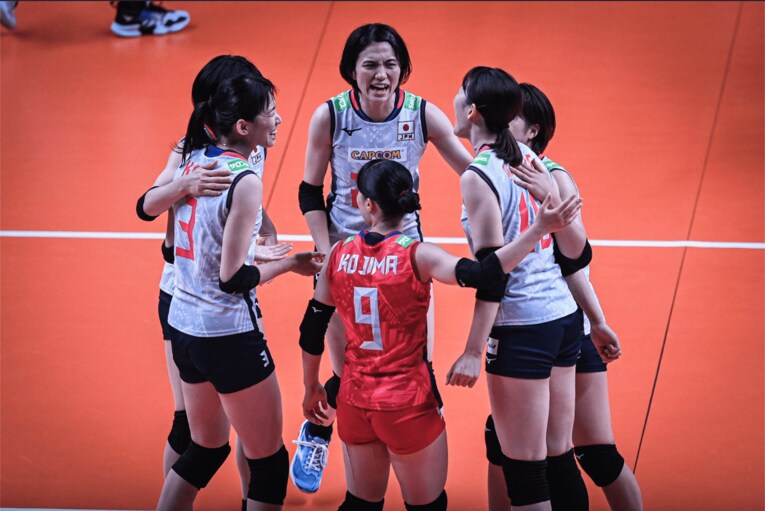 ネーションズリーグ予選ラウンド・中国戦　©︎FIVB
