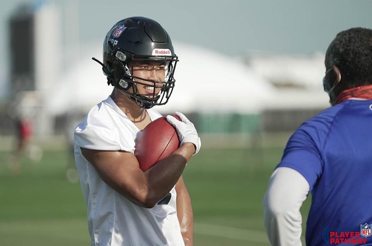 日本人初のNFL選手に近づいている李卓（26歳） ／ photograph by 本人提供