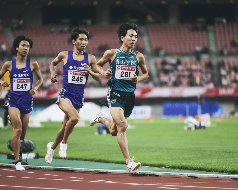 6月の日本選手権5000ｍでは学生記録（当時）で4位に食い込んだが、「スピード練習は全くやっていなかった」とのこと　©Yuki Suenaga