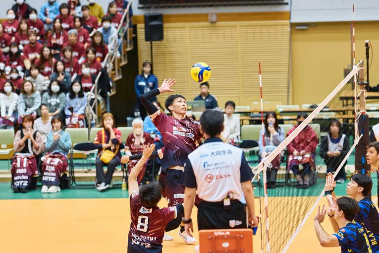 今季からVC長野トライデンツでプレーする松本慶彦　©︎VCNAGANOTRIDENTS