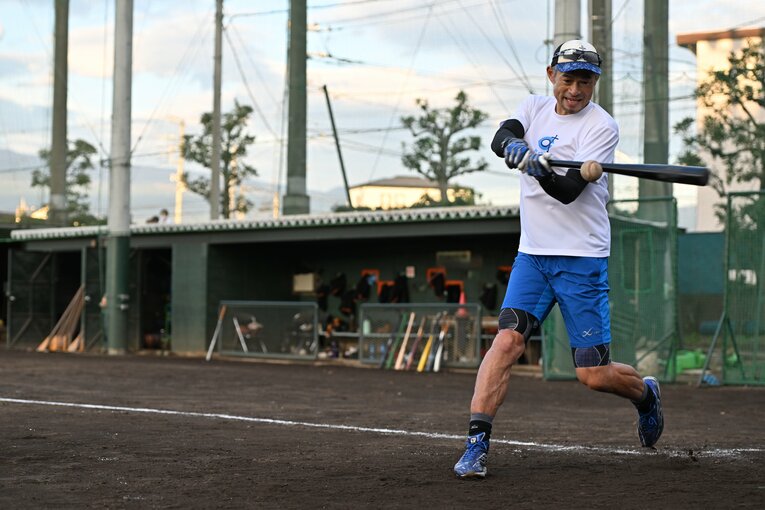 富士高校野球部を指導したイチロー　©Naoya Sanuki