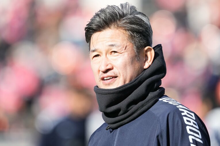 プロフットボーラーとして現役生活を続ける三浦知良。フランスの専門誌も注目をしている ／ photograph by Getty Images