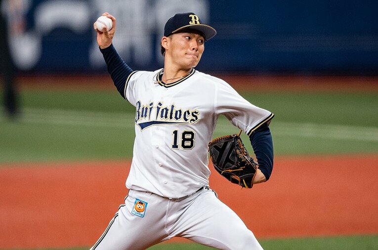 山本由伸は日本シリーズ第1戦の投球内容でも“普通”レベルなのだから恐ろしいスーパーエースである ／ photograph by Nanae Suzuki