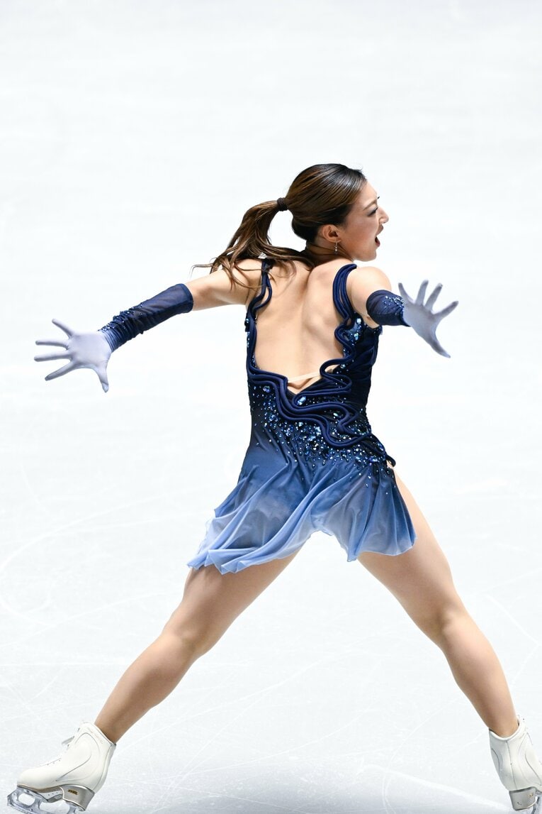 自身最後の全日本選手権で圧巻の演技を見せた坂本花織【スワイプするとそのほかの写真もご覧になれます】　©Asami Enomoto