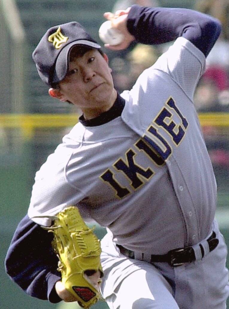 2001年センバツ準優勝時のエースだった芳賀さん　©KYODO