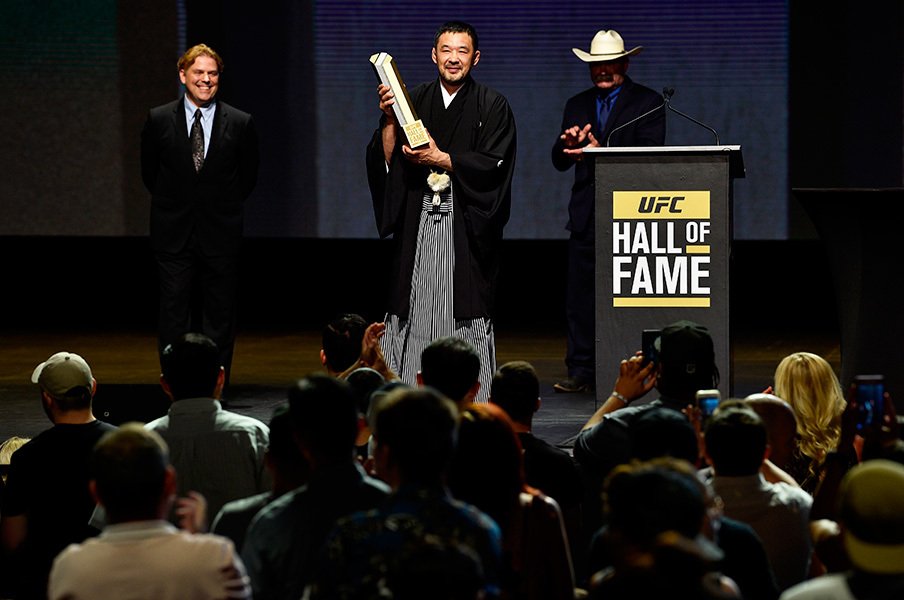 桜庭和志は、プロレスファンの光だ。アジア初のUFC殿堂入りが誇らしい。<Number Web> photograph by Getty Images