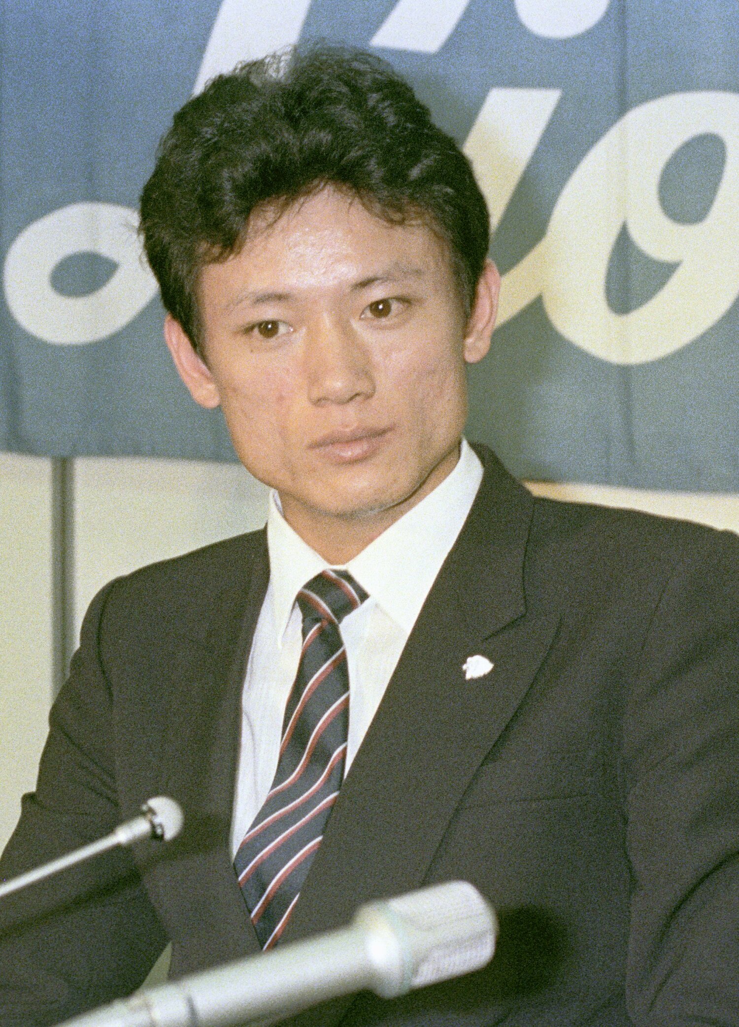 1984年、郭泰源の西武入団会見の様子 ©KYODO