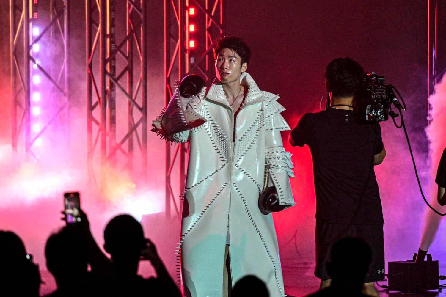 9月18日、有明アリーナ。メインイベンターを務めた寺地拳四朗 ©Takuya Sugiyama