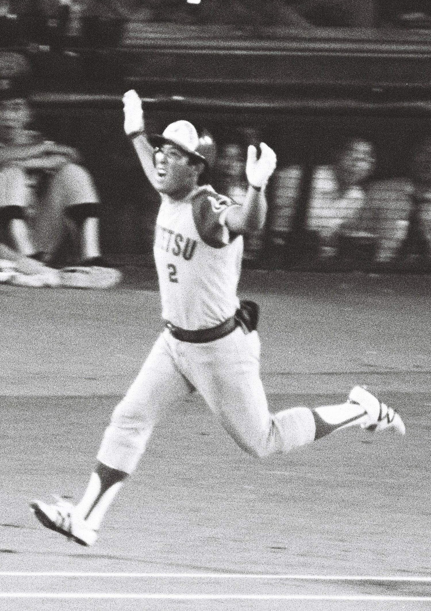 現役時代の栗橋茂。長打力に秀で、長年にわたって近鉄の中軸で活躍 ©KYODO