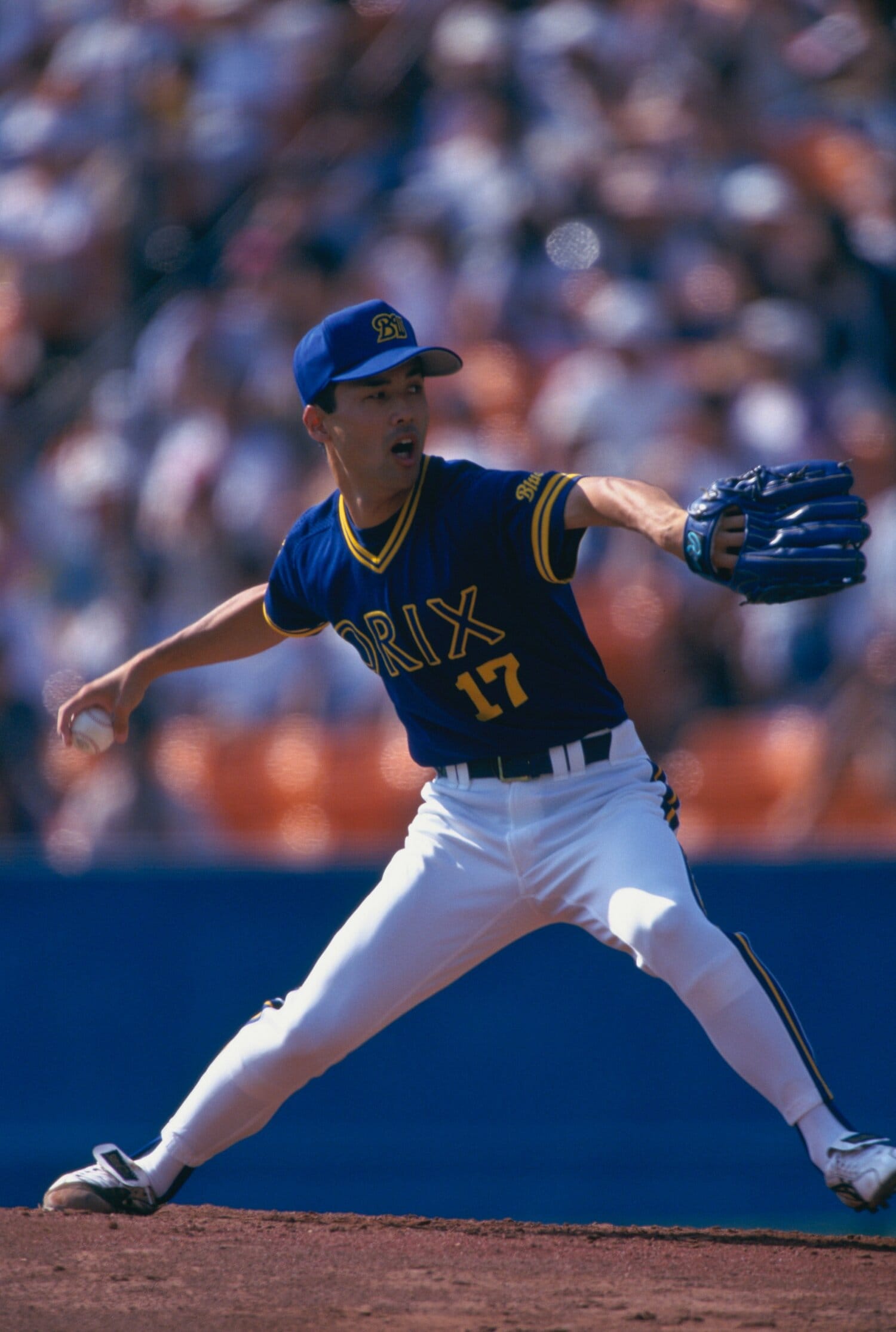 オリックス時代の長谷川。日本では主に先発として通算57勝を挙げた　©Kazuaki Nishiyama