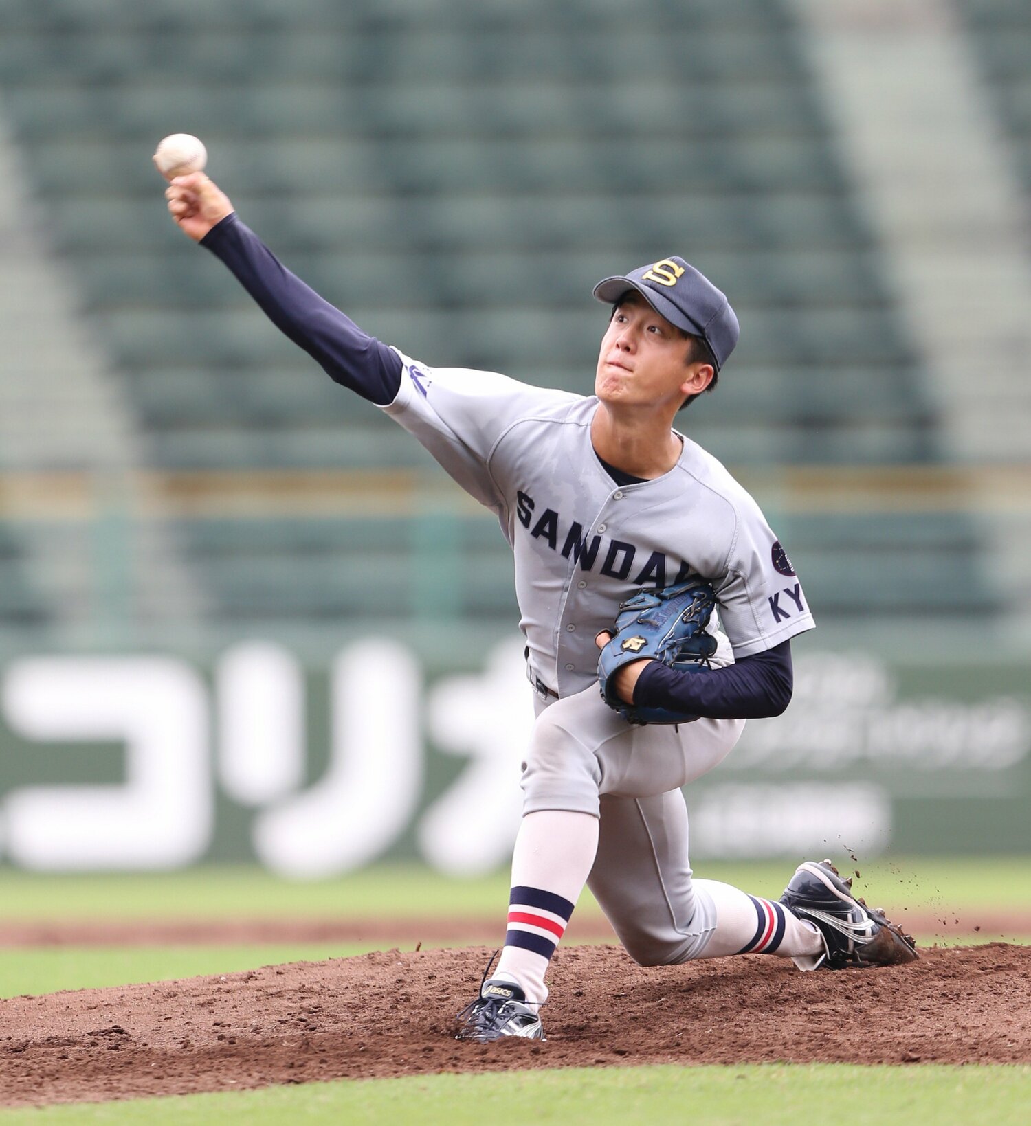 京産大時代の北山。182cmの長身に加え、そのリーチの長さに驚かされる　©︎AFLO／スポニチ