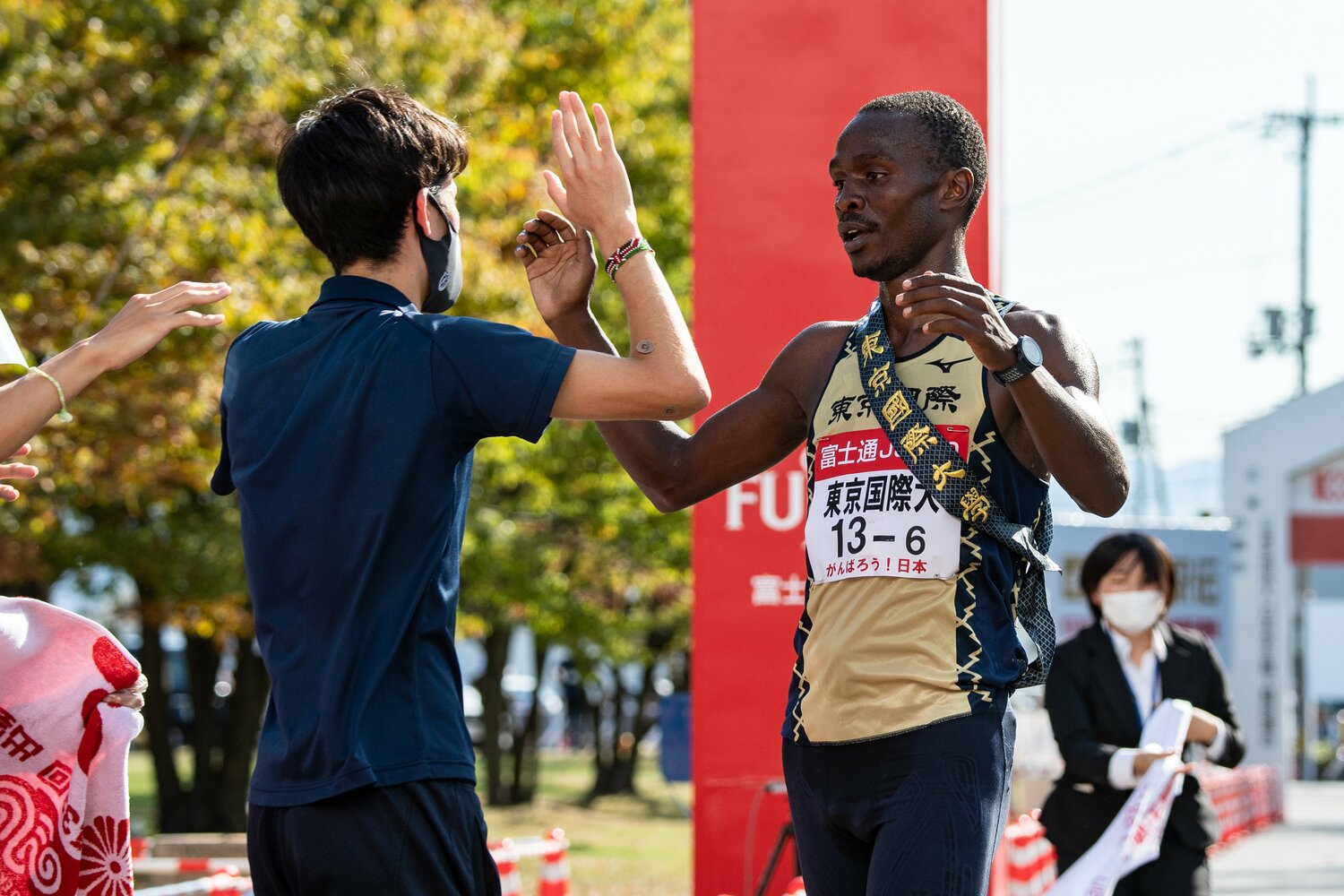 出雲駅伝では6区で圧巻の走りを見せたヴィンセント　©Nanae Suzuki