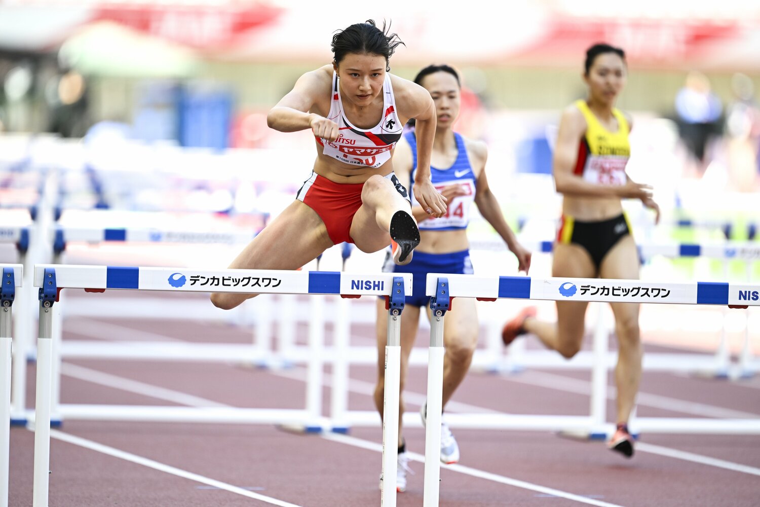 172cmの長身も武器の田中。日本選手権では福部に次ぐ2位　©︎Asami Enomoto