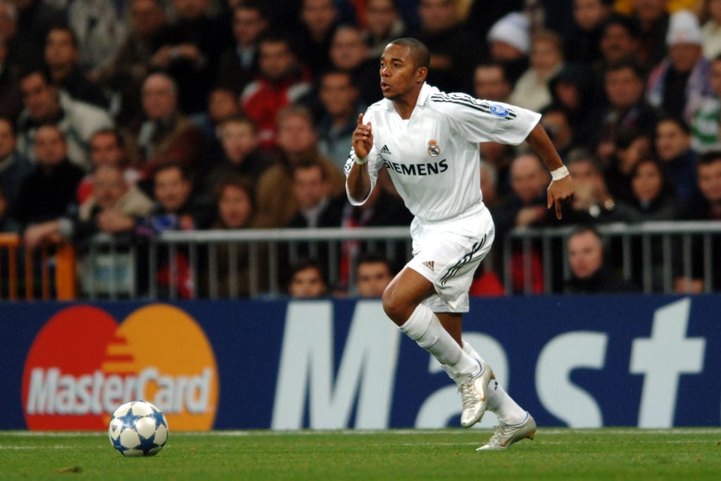 レアル・マドリー時代のロビーニョ　©Etsuo Hara/Getty Images