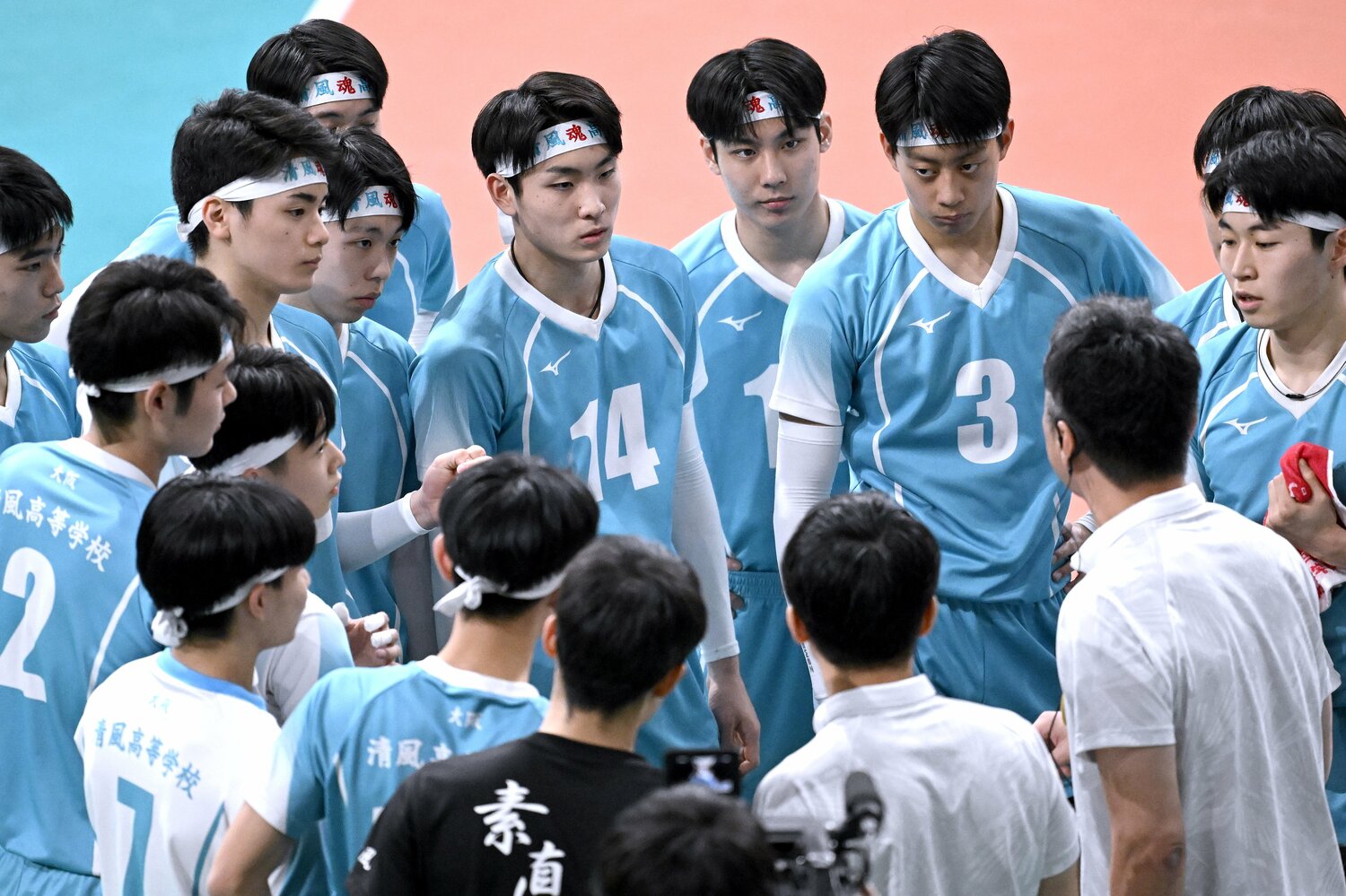 今年1月の春高バレーで準優勝を果たした清風高校　©︎Hiroyuki Nakamura
