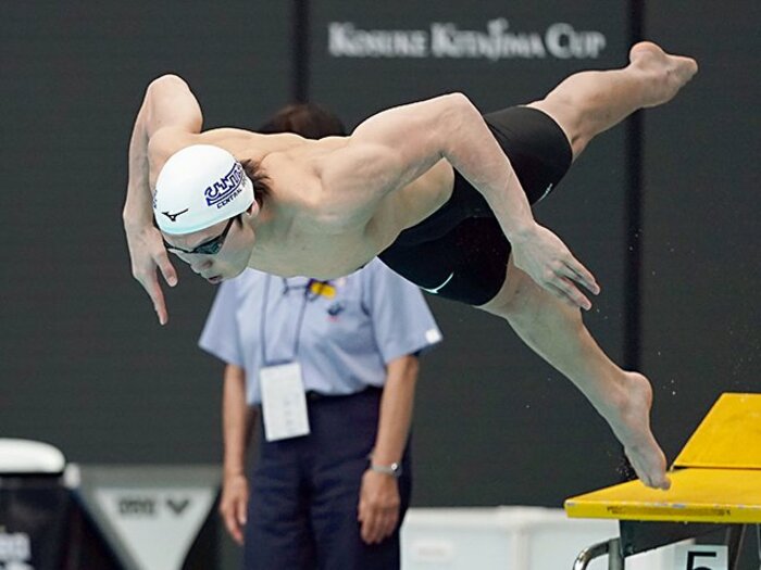 松元克央23歳、東京五輪200m自由形で金メダル候補! 名将も「久々にワクワク」のメリハリボディ<Number Web> photograph by Kyodo News