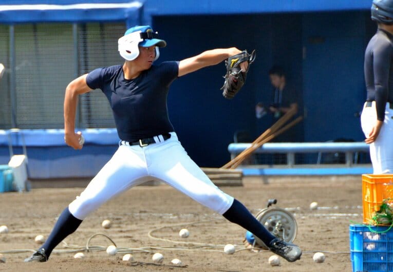福島・聖光学院高時代は控え投手で、甲子園ではチームの打撃投手を務めていた湯浅　©Asahi Shimbun