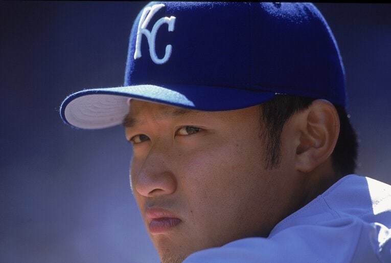 2000年、ロイヤルズでシーズン8勝を挙げたマック鈴木 ©Getty Images