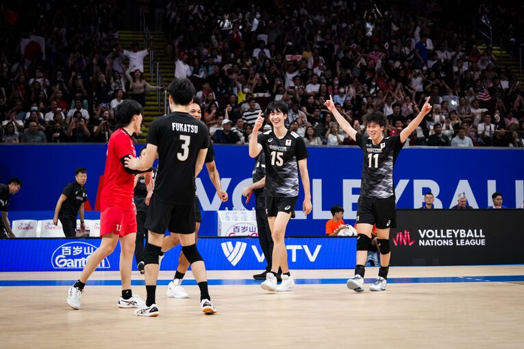 VNLアメリカ戦　©︎Volleyball World