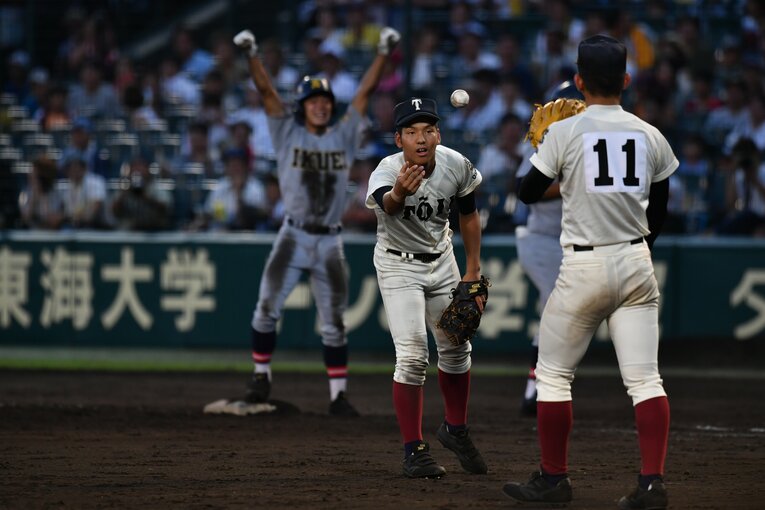 大阪桐蔭時代（2年時）。仙台育英戦　©Hideki Sugiyama