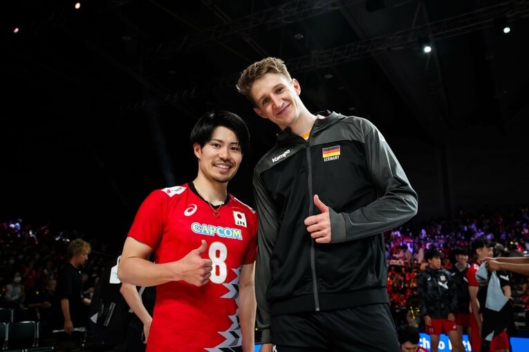 関田誠大（VNLドイツ戦）　©︎Volleyball World