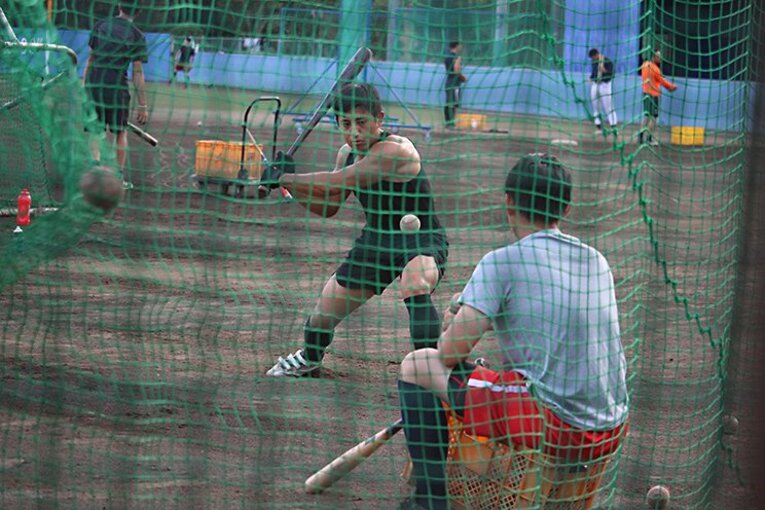 野球に集中できる環境、強豪大学とも練習試合ができる距離にあることが利点だと語る ©︎Yu Takagi