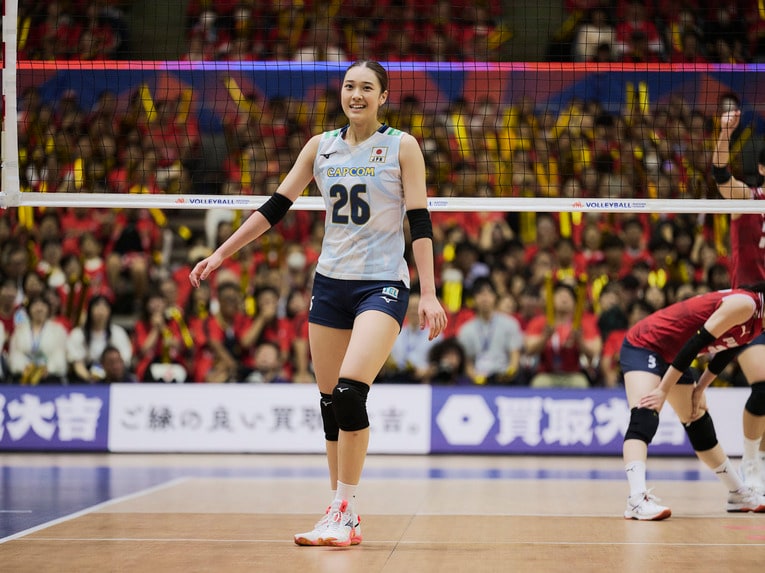 バレーボールネーションズリーグ 韓国戦　©︎Yuki Suenaga