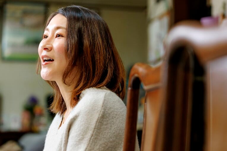 以前のインタビューでも角田との思い出を振り返ってくれた染宮さん。引退会見を見て、胸がいっぱいになったと明かした（2025年撮影）　©︎Kiichi Matsumoto