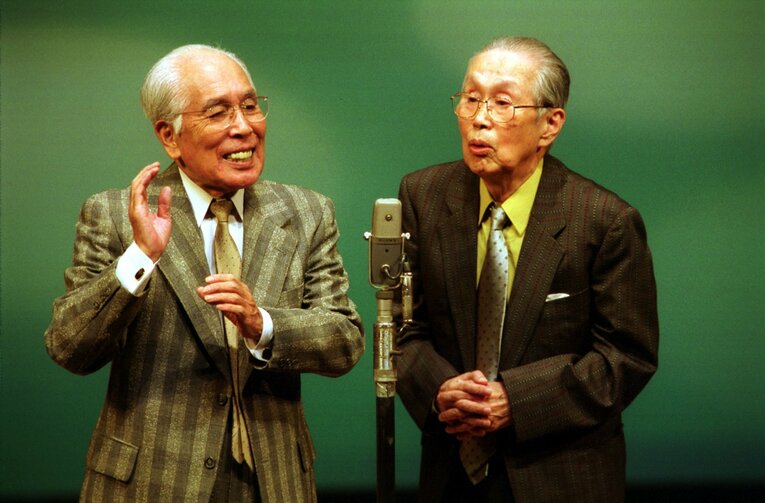 夢路いとし・喜味こいし（左）。兄弟で1937年～2003年までの間活動。1999年、大阪市が指定無形文化財に指定　©Sankei Shimbun