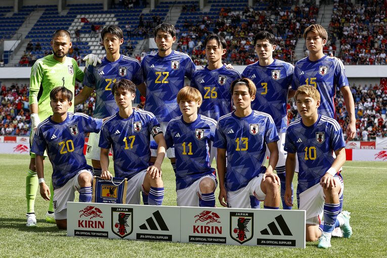 トルコ戦の日本のスタメン ©JIJI PRESS