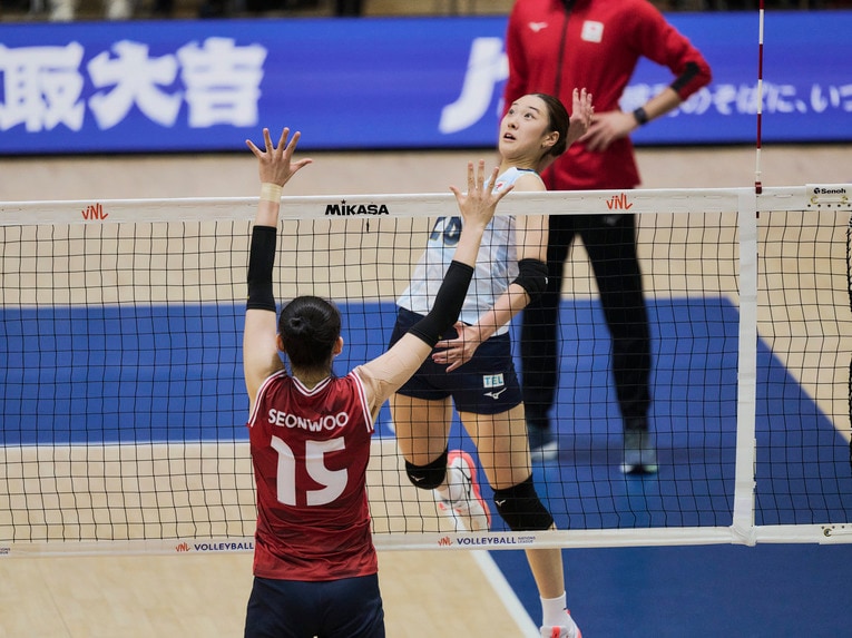 バレーボールネーションズリーグ 韓国戦　©︎Yuki Suenaga