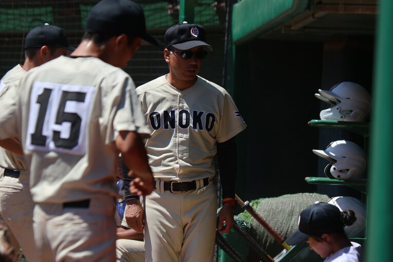 小野高を率いる北垣監督　©︎Fumi Sawai