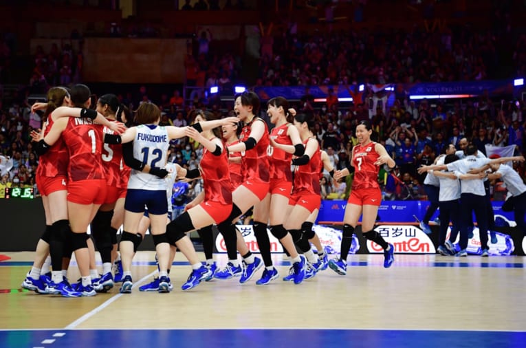 VNLフランス戦　©︎Volleyball World