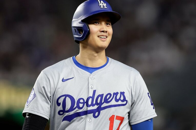 ヤンキースとの3連戦に挑んだドジャースの大谷翔平 ／ photograph by Getty Images