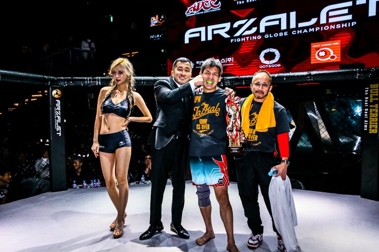 試合後の大石　©Susumu Nagao