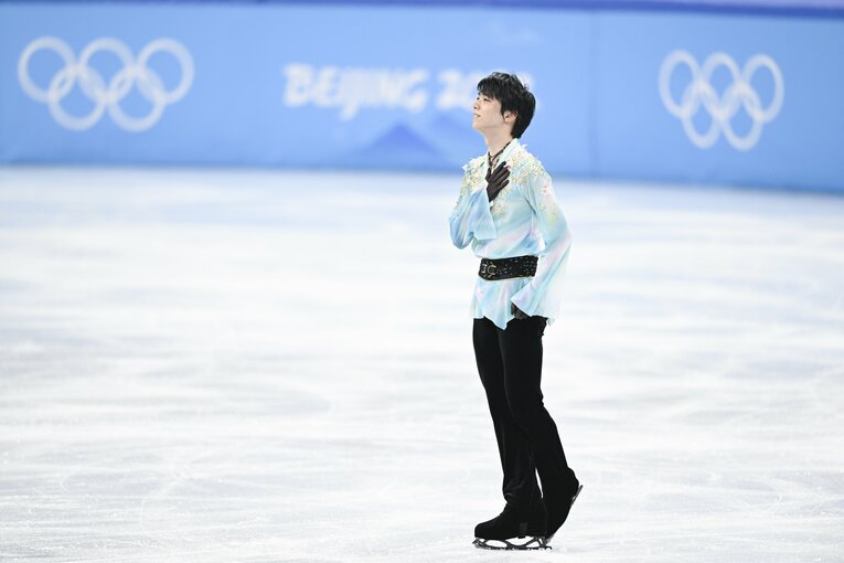 北京五輪フリー『天と地と』、演技終了後　©Asami Enomoto/JMPA
