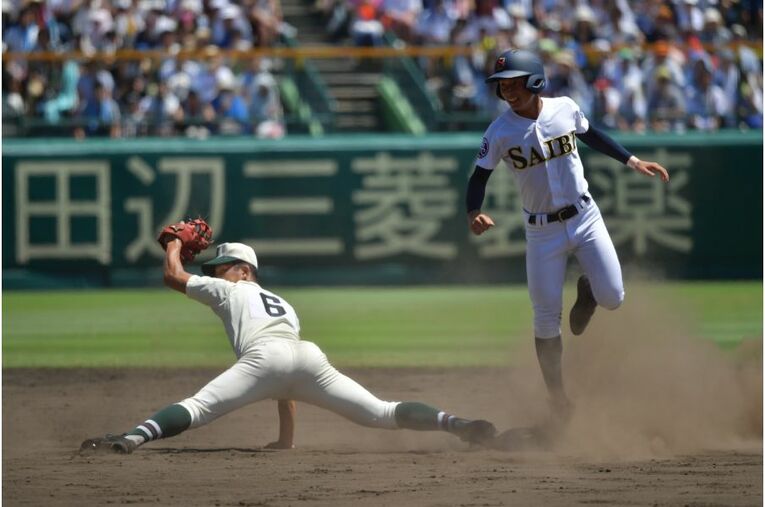 報徳学園時代の小園©Hideki Sugiyama