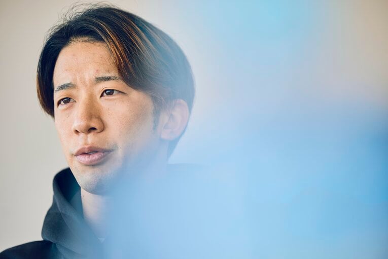 インタビューに応じる野田昇吾　©Kiichi Matsumoto