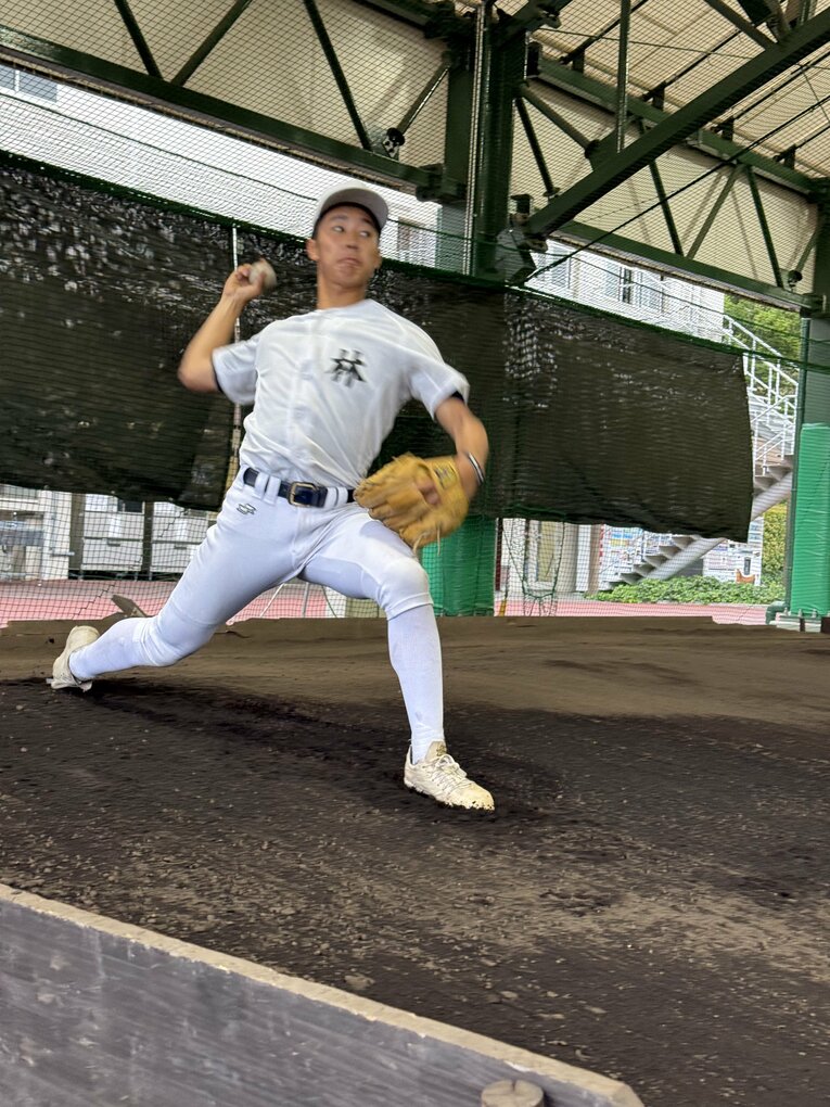 【投球フォーム】連続写真／林将輝　©Yuji Yanagawa