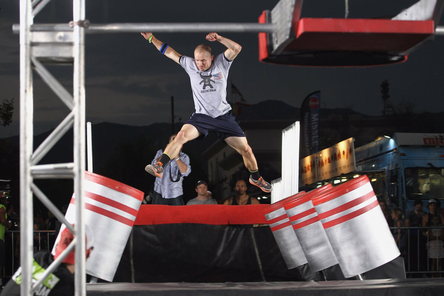 アメリカで高い人気を誇る『Ninja Warrior』。現地にはそれ専門のトレーニングジムが各所にある ©Getty Images